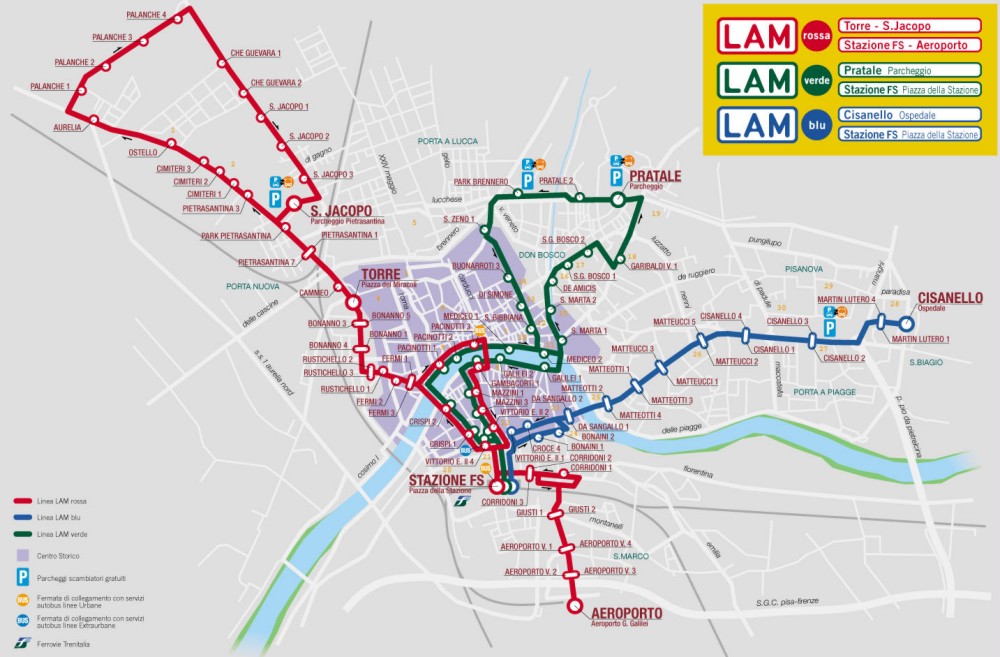 Bus Lines Map